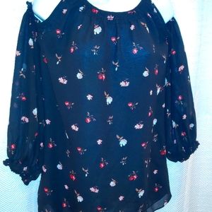 MAX STUDIO EDIT black floral top